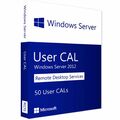 Windows Server 2012 RDS - 50 User CALs