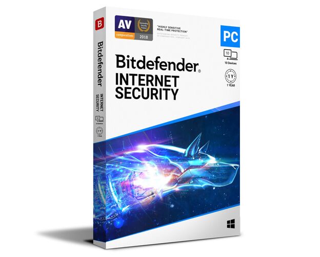 Bitdefender Internet Security 2024-2025, Runtime: 1 Year, Device: 10 Devices, image 