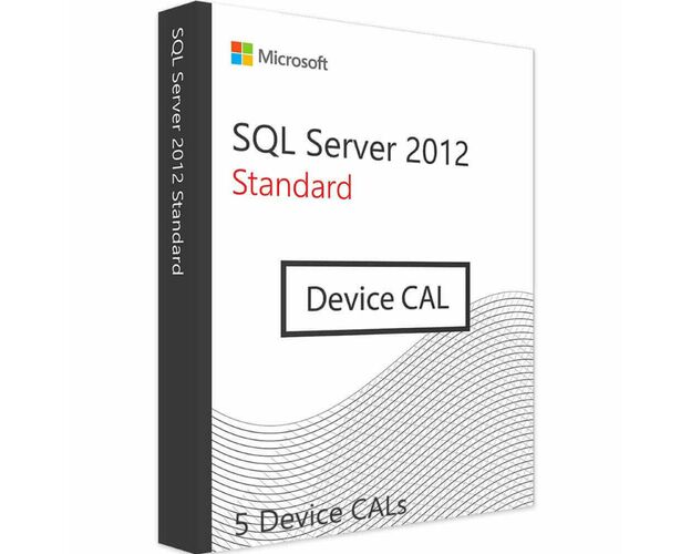 SQL server 2012 Standard- 5 Device CALs, Client Access Licenses: 5 CALs, image 