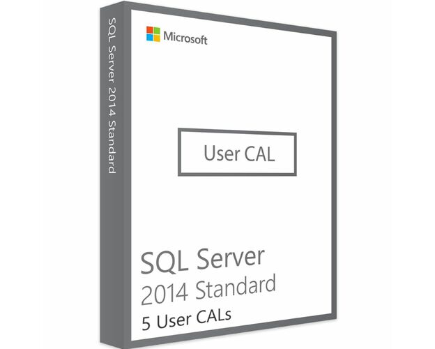 SQL Server 2014 Standard - 5 User CALs, Client Access Licenses: 5 CALs, image 