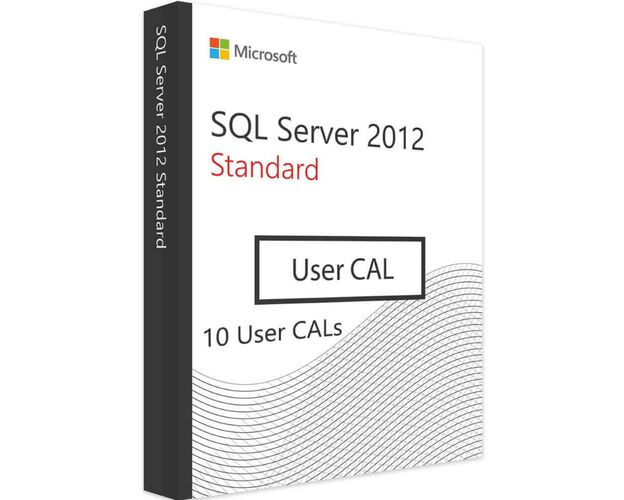 SQL server 2012 Standard - 10 User CALs, Client Access Licenses: 10 CALs, image 