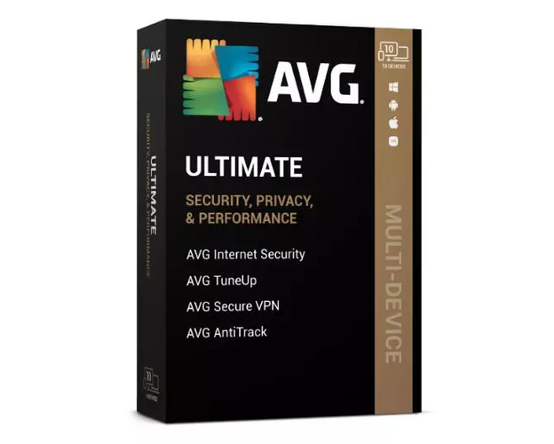 AVG Ultimate 2024 Multi Device + VPN 2024-2026, Runtime: 2 years, Devices: 5 Devices, image 