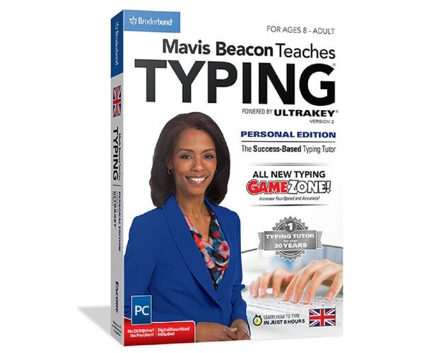 Mavis Beacon Teaches Typing Personal Edition, English