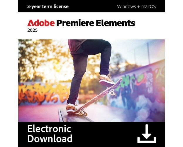 Adobe Premiere Elements 2025 For Mac, Type of license: New, Versions: Mac, image 